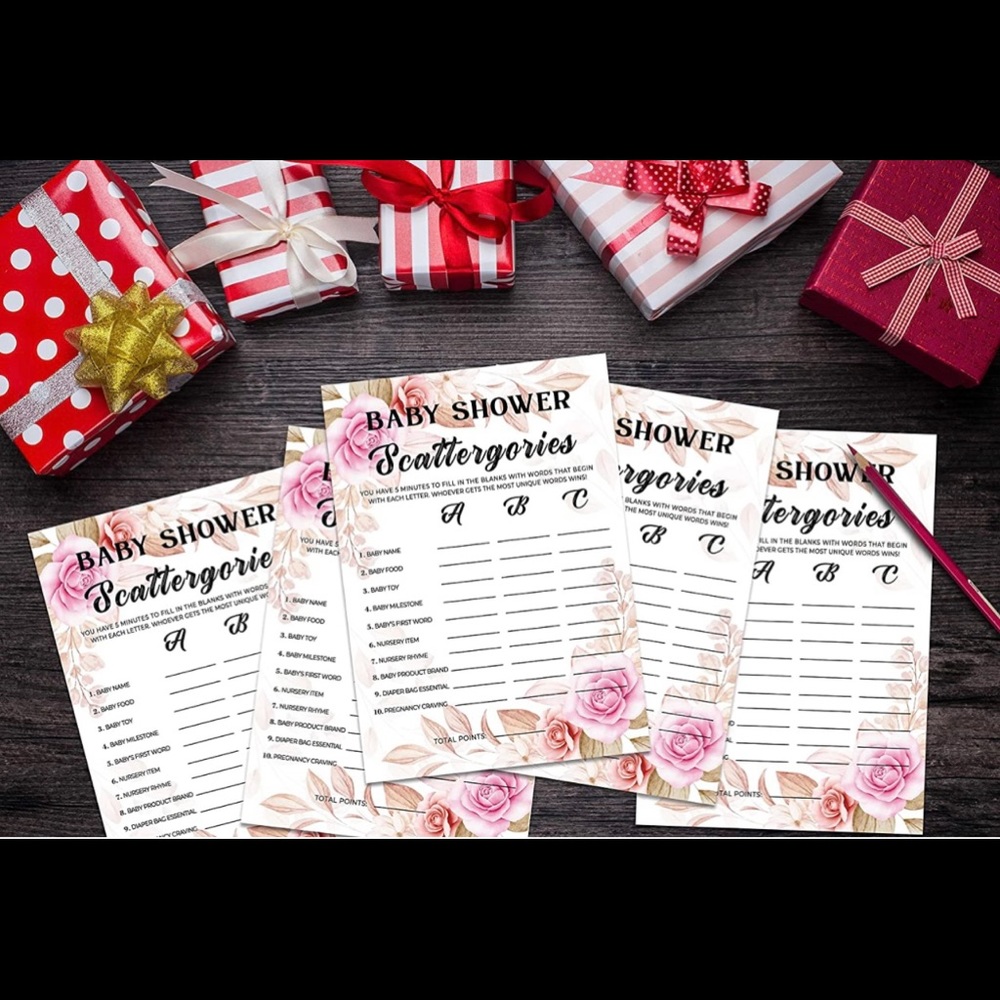 Baby shower party game